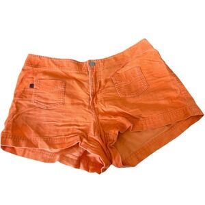 Ralph By Ralph Lauren Vintage Womens 90s Orange Polo Corduroy Shorts Preppy 6